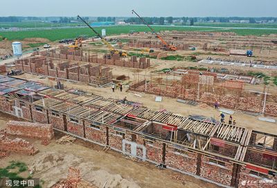 菏泽:黄河滩区迁建工程加紧施工